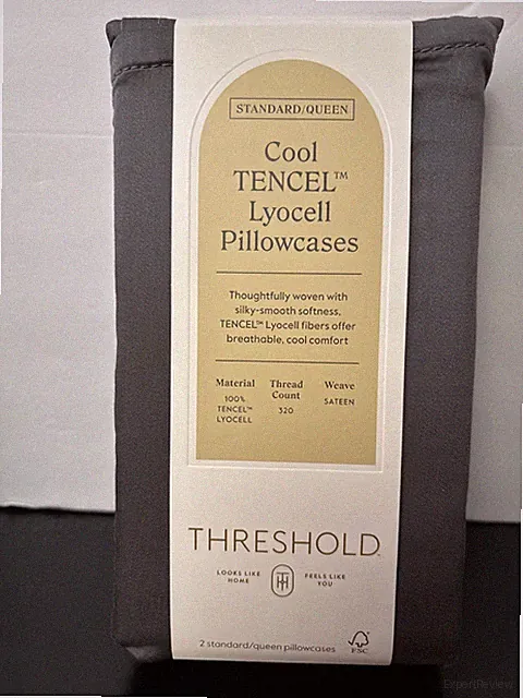 2pc Threshold Cool Tencel Lyocell Pillowcases - Standard/Queen, Gray