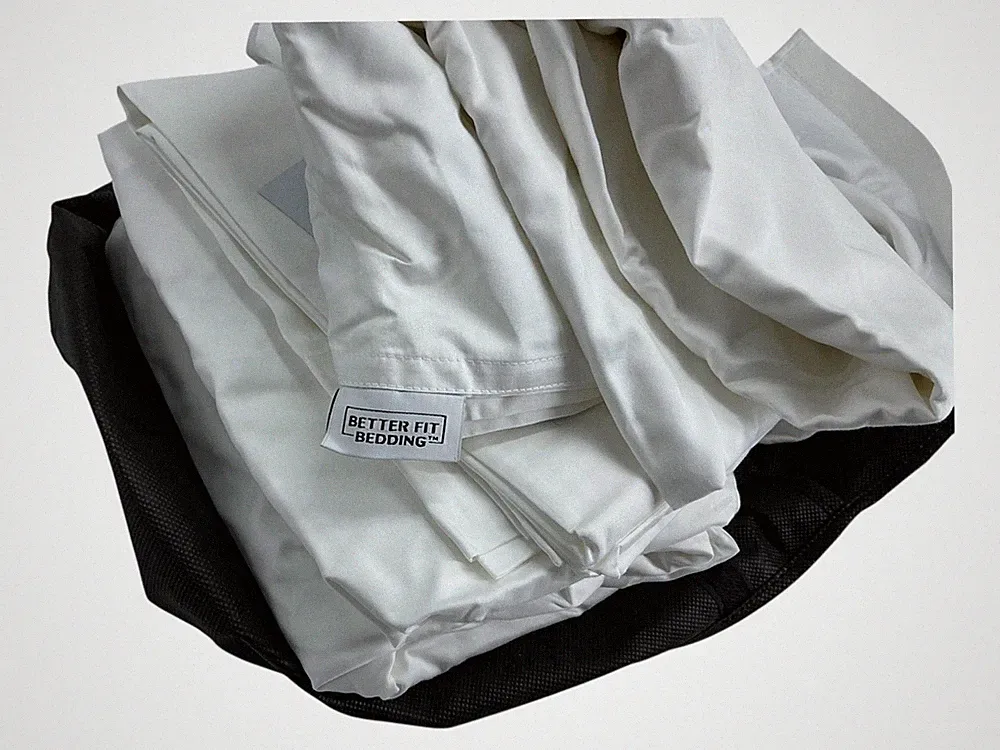 Better Fit Bedding White Sheet Set King Size Breathable Tencel Lyocell fiber