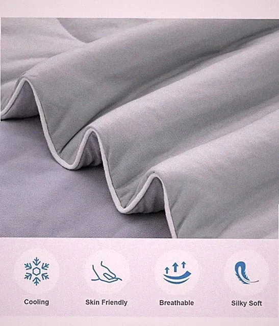 EASELAND Queen Tencel Cooling Comforter for Hot Sleepers - Double-Sided