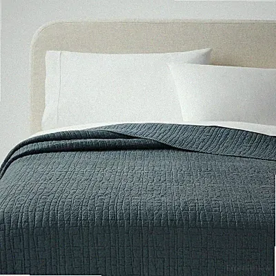Full/Queen TENCEL Quilt Slate Blue - Threshold