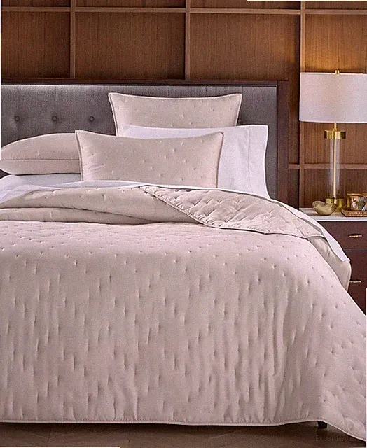 Hotel Collection Sand Quilted Lyocell Full / Queen 3 Pc. Coverlet Set