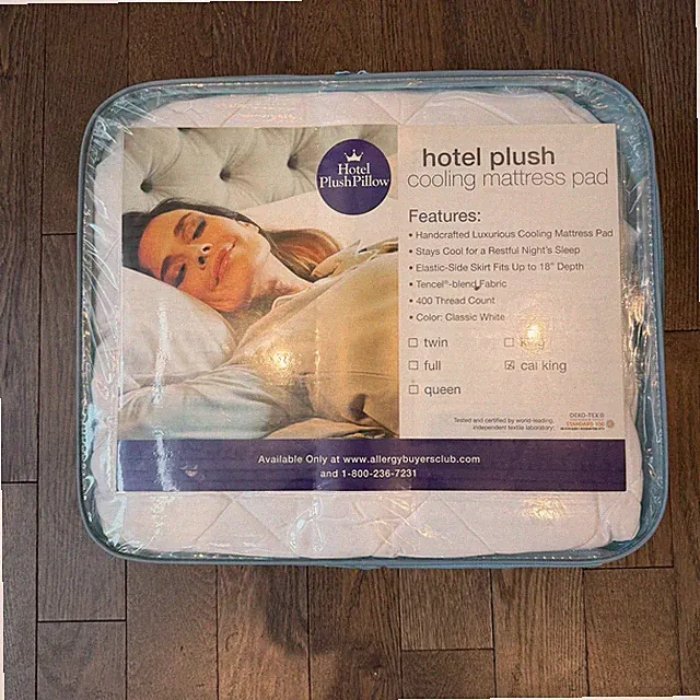 Hotel Plush California King Cooling Mattress Pad