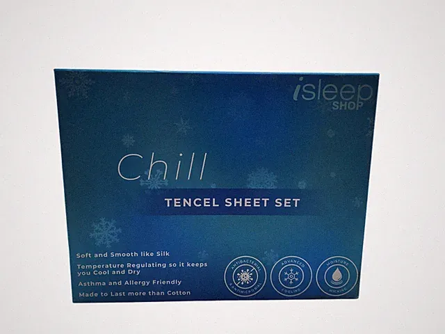iSleep TENCEL™ Sheet Set QUEEN WHITE CW50 - New Open Box