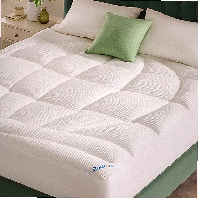 King Mattress Topper, Thick Tencel™ Blend Pillow Top Mattress Pad, Soft and Brea