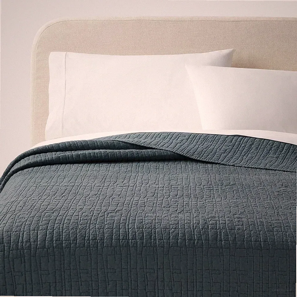 King TENCEL Quilt Slate Blue - Threshold: OEKO-TEX Certified, Cooling
