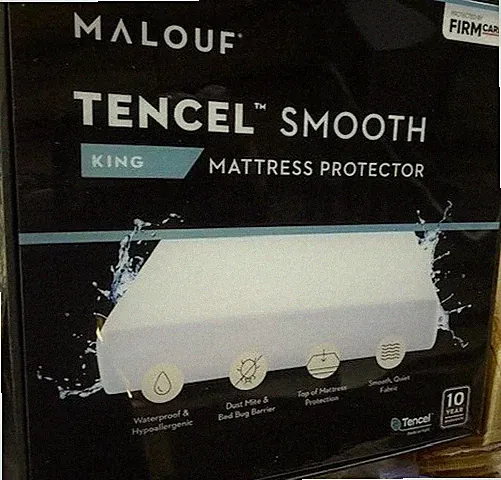 MALOUF MFTJKKMP 5 Sided Mattress Protector with Tencel + Omniphase - King