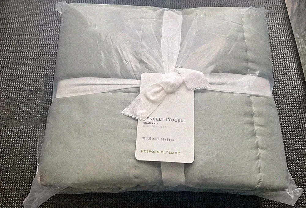 NEW POTTERYBARN SHAMS-KING-TENCEL LYOCELL-GREEN