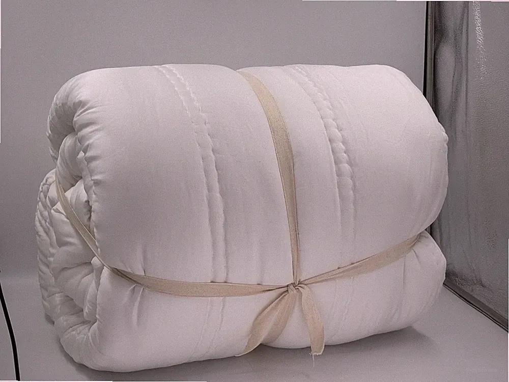 New West Elm King / CK Silky TENCEL Plush Comforter, White