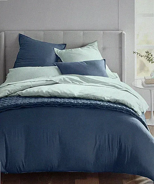 Oake Solid Reversible Cotton Tencel 3-Pc. Comforter Set Full / Queen