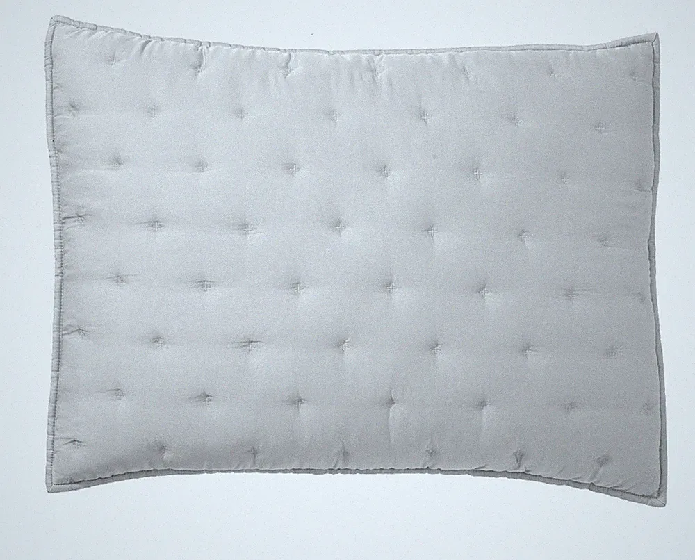 POTTERY BARN TENCEL LYOCELL GRAY MIST STANDARD PILLOW SHAMS SET OF 2 NEW