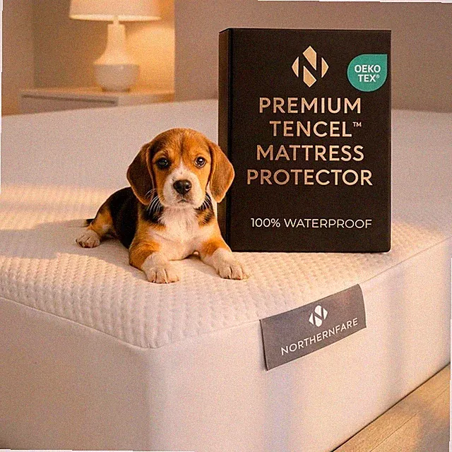 Premium Tencel Waterproof Mattress Protector King- Cooling Breathable Silent Dee
