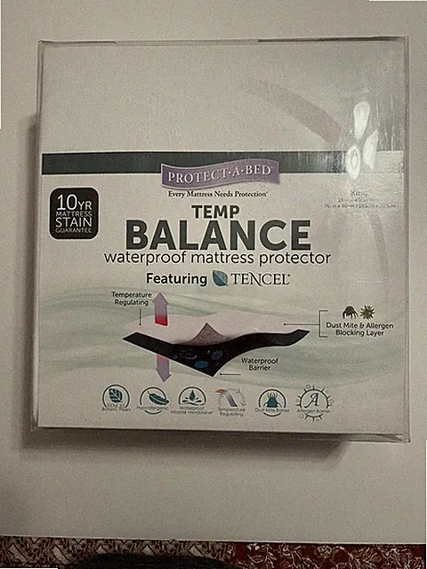 Protect A Bed King Size Premium Mattress Protector 18inch Skirt