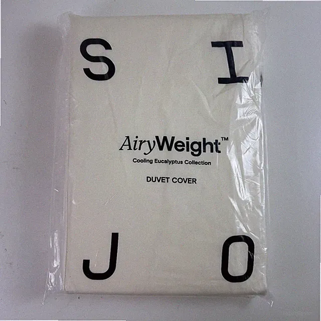 SIJO AiryWeight Tencel Duvet Cover Lyocell Eucalyptus Ivory Full/Queen 90"x90"