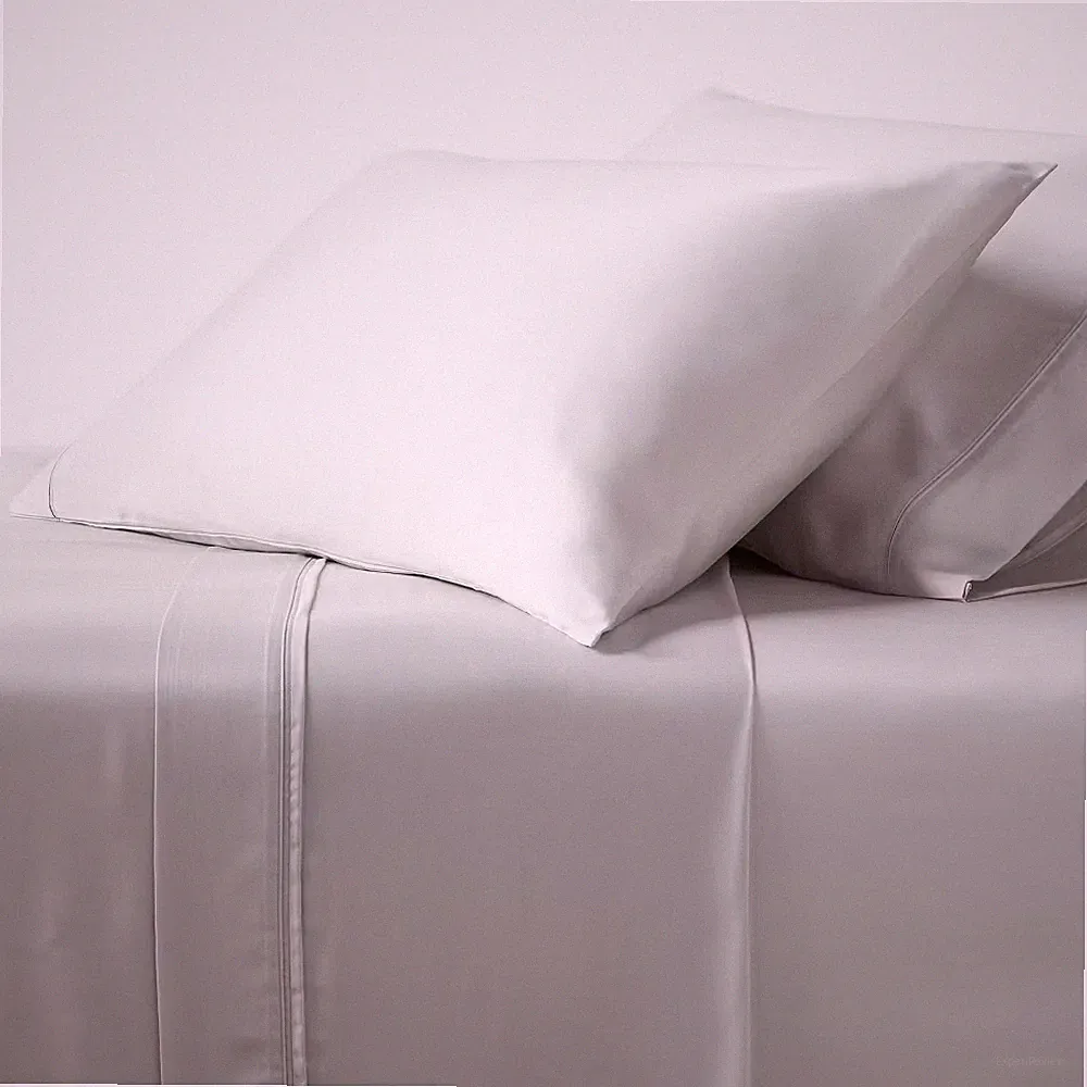 Twin/Twin XL 320 Thread Count Cool TENCEL Lyocell Sheet Set Light Gray