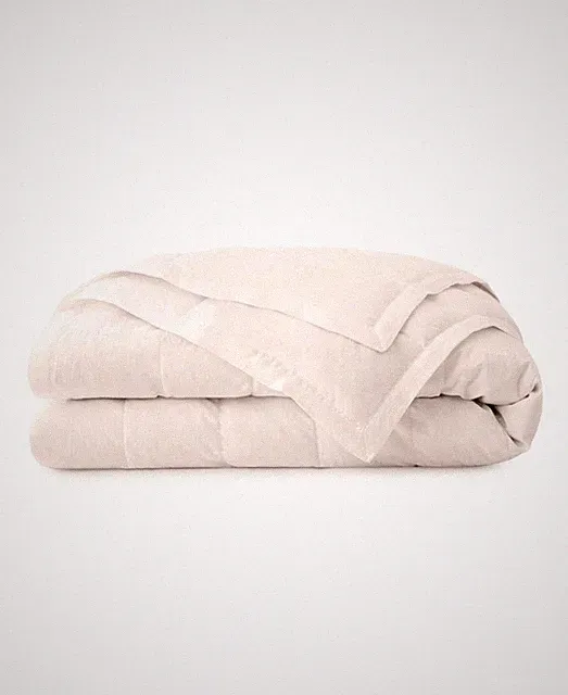 UNIKOME Ultra Lightweight Lyocell Quilted White Down Full/Queen Blanket