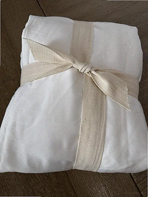 West Elm Silky Tencel Lyocell Duvet Cover King stone white